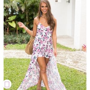 You’ll love me at once floral maxi romper
